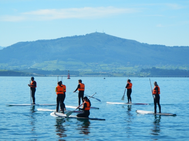  Trying the sup in Cantabria 